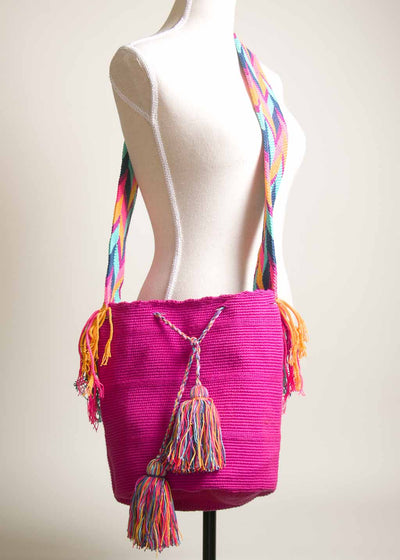 Large Wayuu Mochila Bag - Single Thread