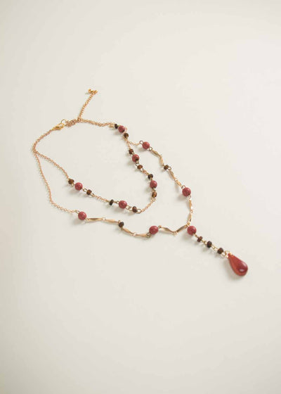 Lexi Necklace in Apricot