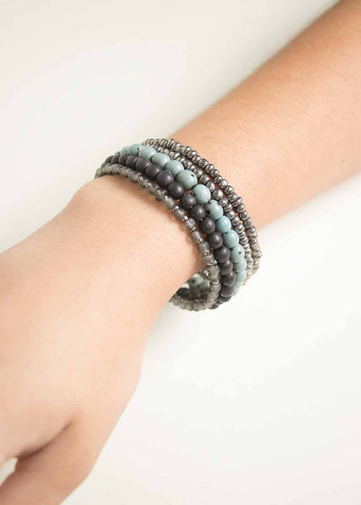 Milano Wrap Bracelet in Cool Gray