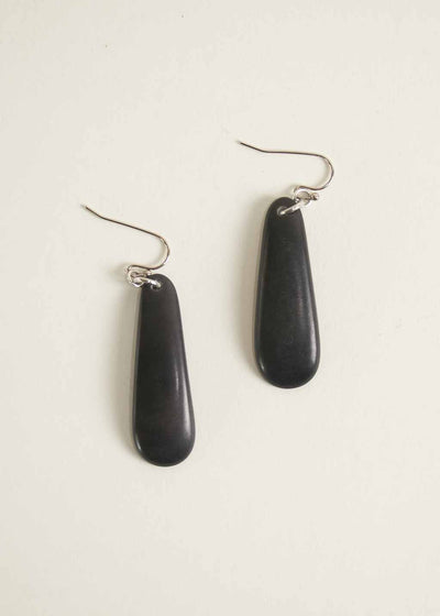 Moon Sliver Earrings Cool Grey