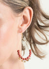 Raindrop Earrings in Apricot