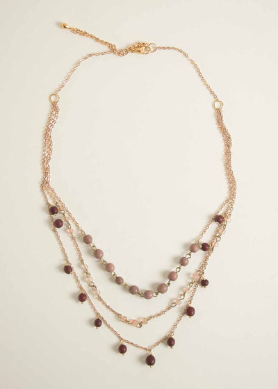 Roma Necklace in Burgundy