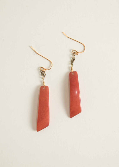 Taza Earrings in Apricot